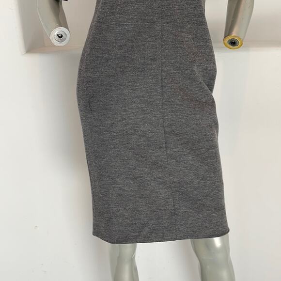 Diane Von Furstenberg Split Neck Aurora Wool Blend Dress Gray Size 8 BNWOT - Picture 7 of 16